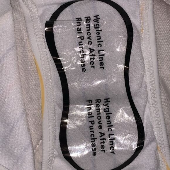 Striped Halter Bikini Set With Tie Back & High Waist Bottoms - Picture 6 of 6